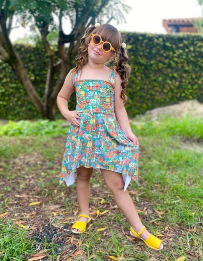 Vestido assimétrico 