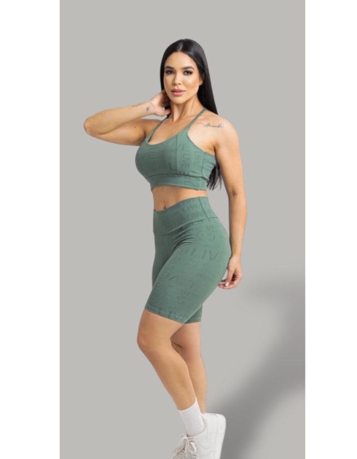 Conjunto de short live jaquard 