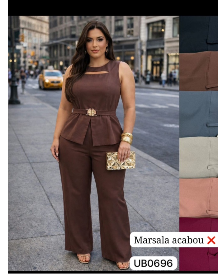 Conjunto alfaiataria plus size