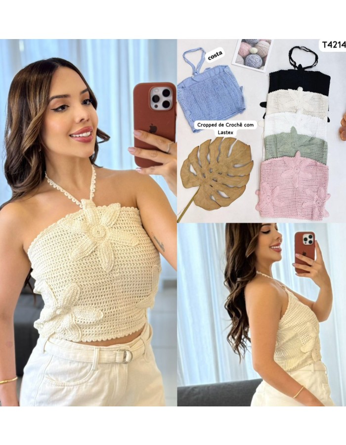 CROPED EM CROCHÊ 