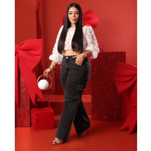 WID LEGG BLACK BOLSO CARGO COM LYCRA