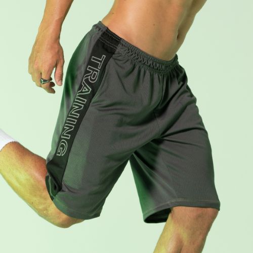 SHORT MASCULINO COM ESTAMPA LATERAL GRÃO DE ARROZ