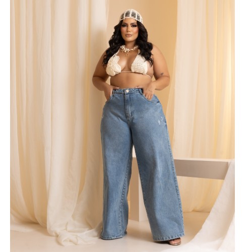 CALÇA JEANS OCEÂNICA 100%