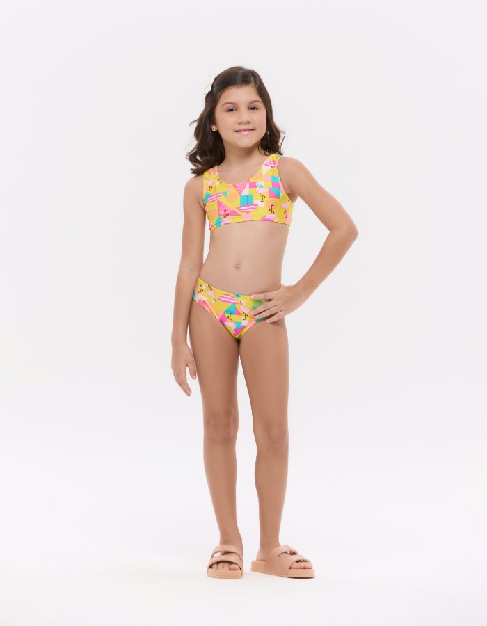 BIQUÍNI INFANTIL ESTAMPADO- LIQUIDAÇÃO 