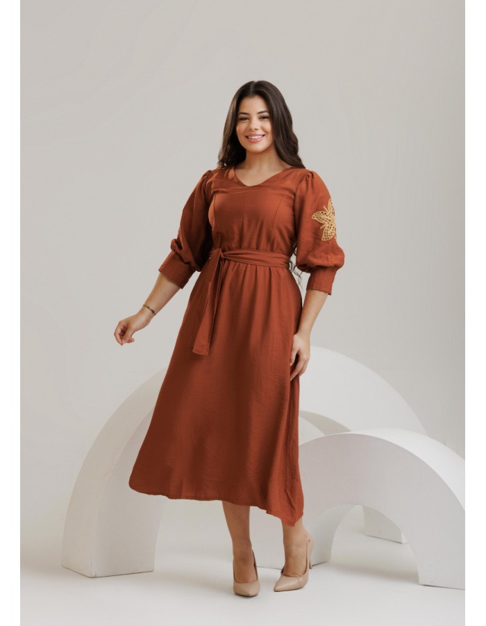 VESTIDO QUÉSIA (BORDADO VAZADO A LASER)