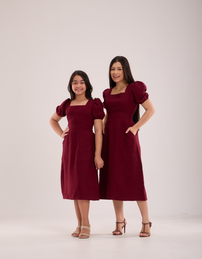 VESTIDO MIDI COM BOLSO ( TEC. MARRANT SENSORIALE )