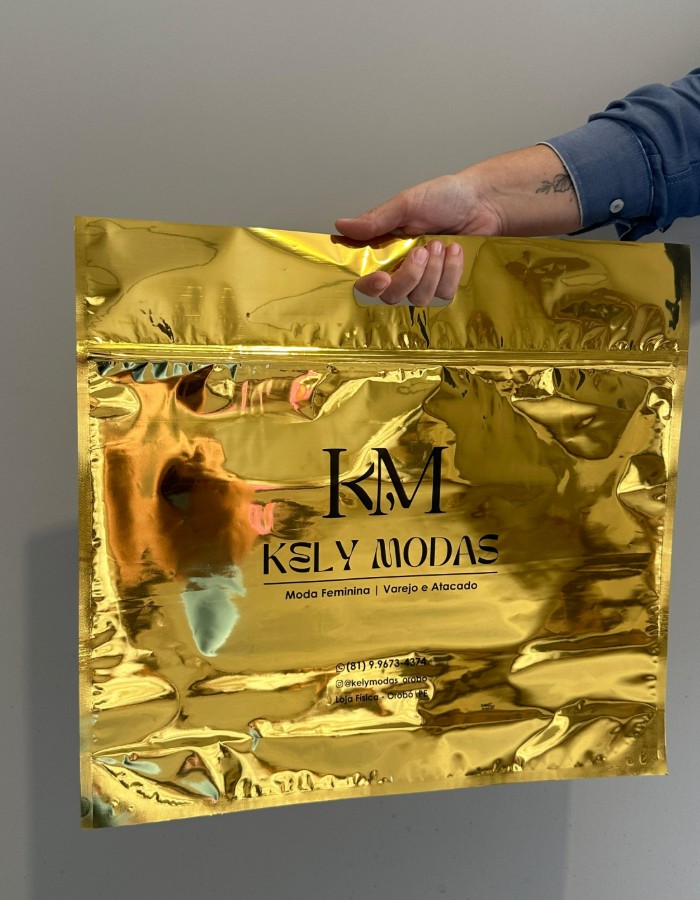 SACOLA METALIZADA 32X32