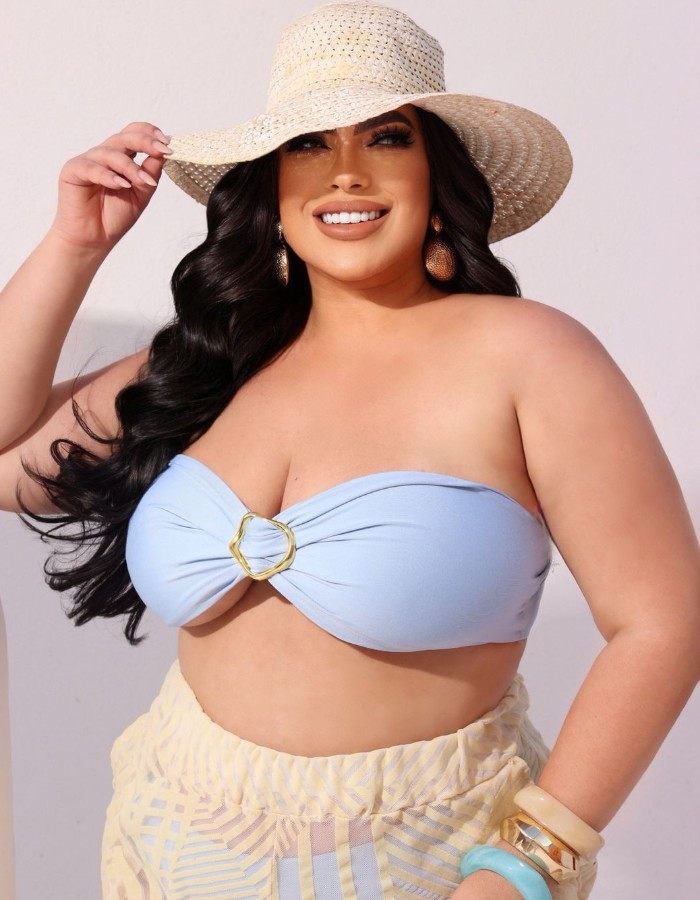 conj biquíne tomara que caia com fivela forro duplo