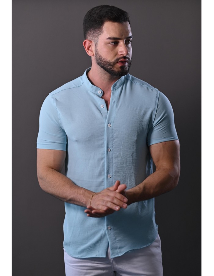 Camisa Dubai Azul Piscina 