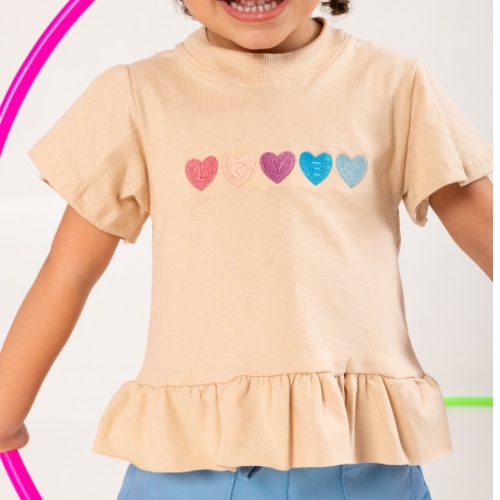 T-shirt Fada MENINA Coração 