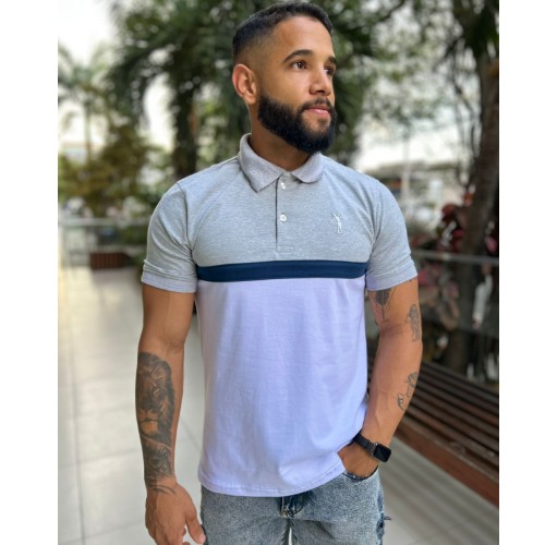 Polo algodão 2 cores 