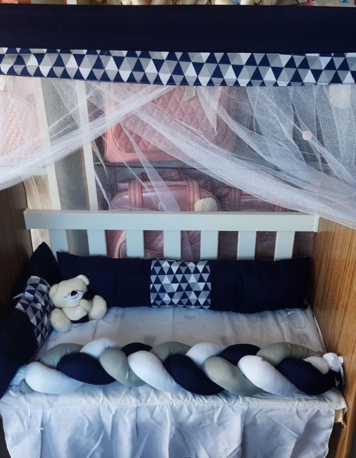 KIT MINI BERÇO BEBÊ EMANUEL