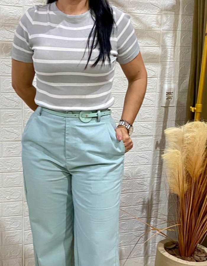 BLUSA TRICO MODAL LISTRADA