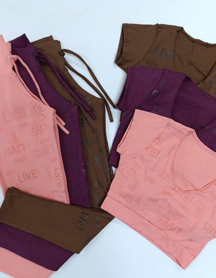 CONJUNTO CALÇA INTEIRA TOP MELISSA LIVE
