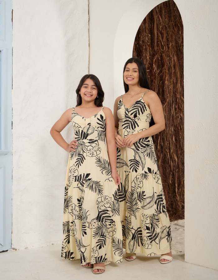 VESTIDO L. ALÇA AJUSTÁVEL (TEC. VISCOLINHO)