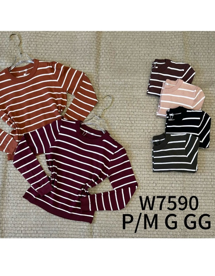 BLUSA DE TRICÔ LISTRADA