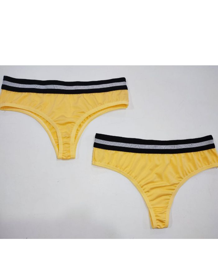 Fio basic listras no cós em microfibra