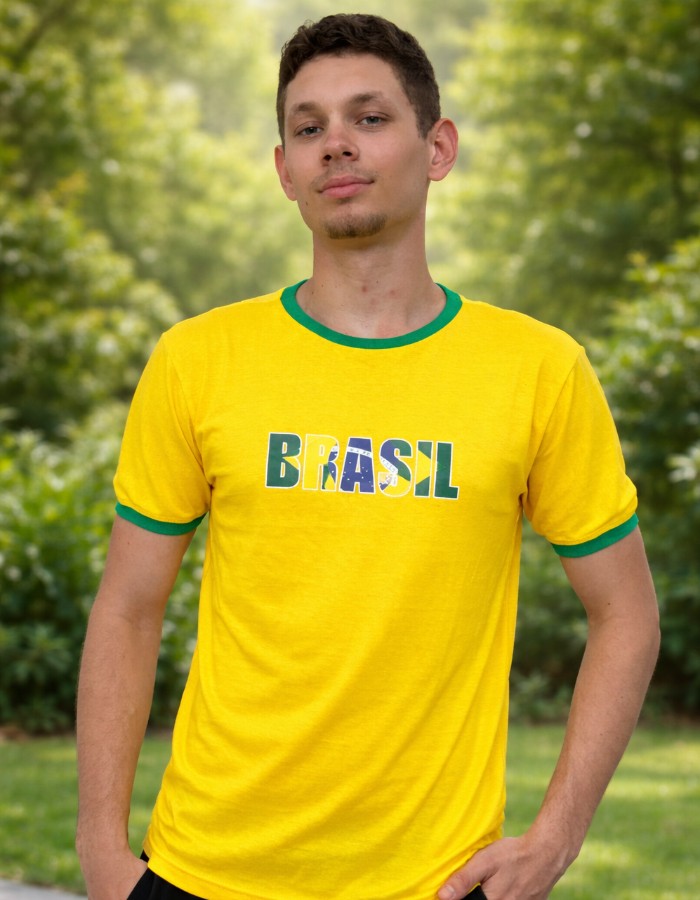 BABY LOOK BRASIL ALGODÃO