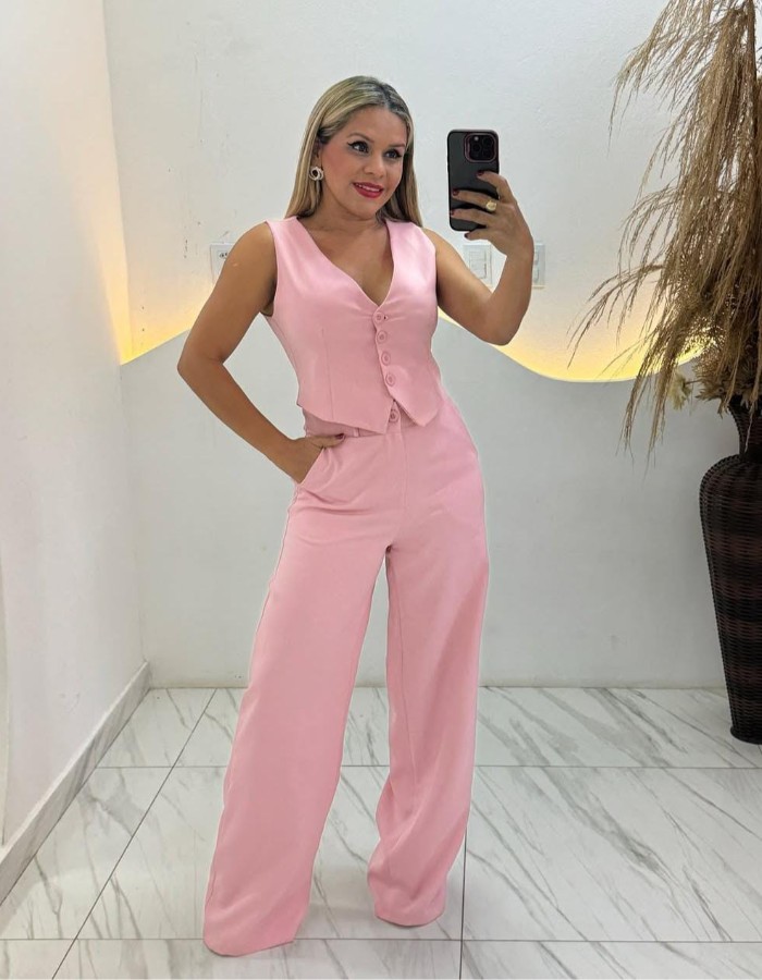 CONJUNTO ALFAIATARIA C/ CALÇA PANTALONA