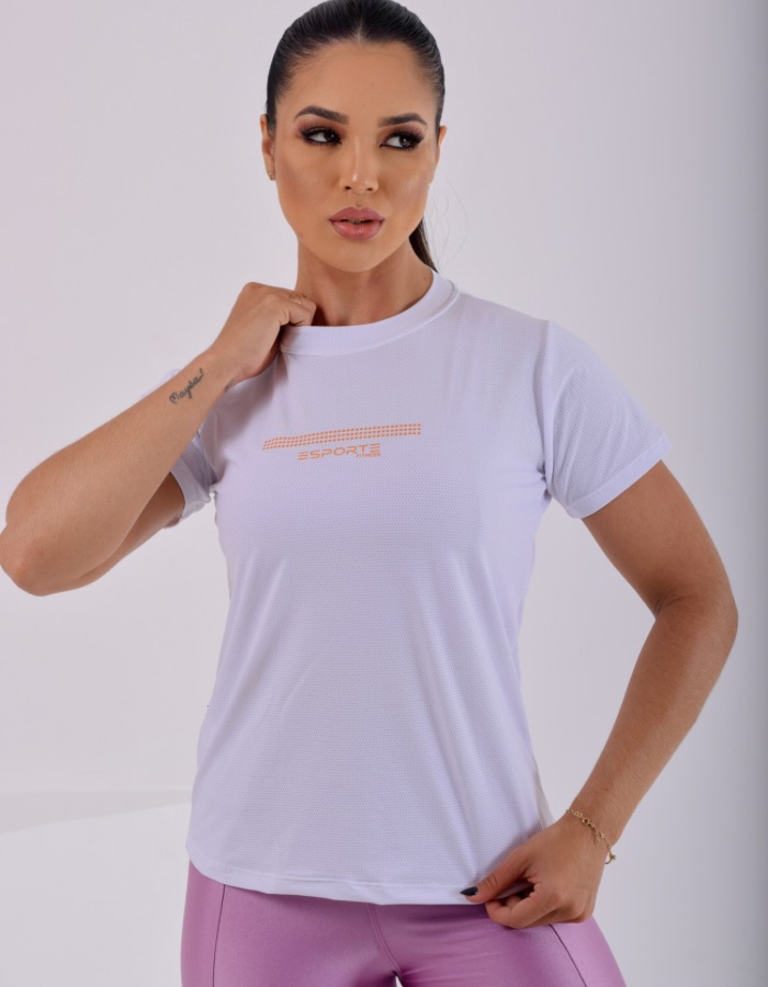 Blusa dry fit com termo colante