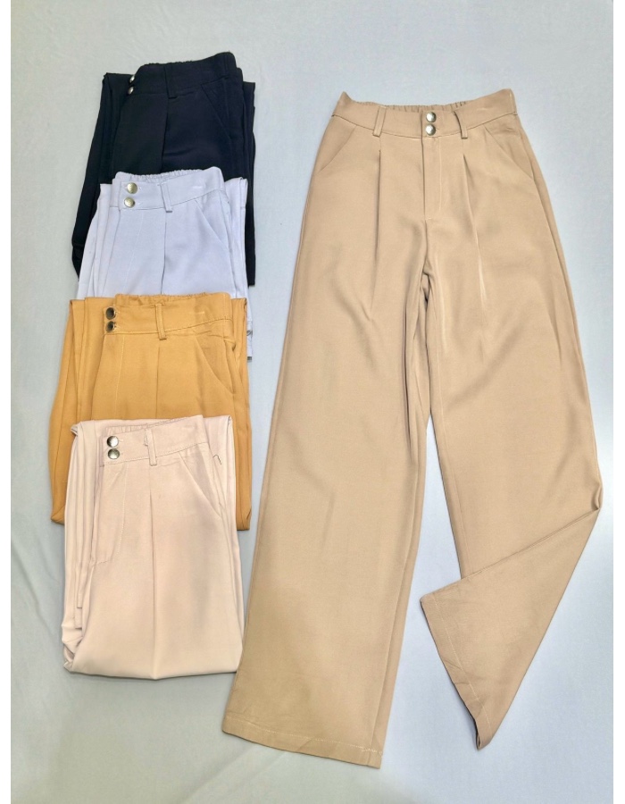 Calça alfaiataria com elástico 