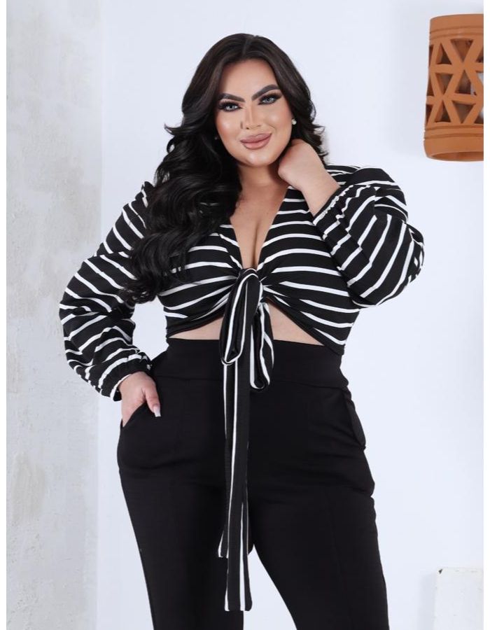 Cropped Gigi (LISTRADO)