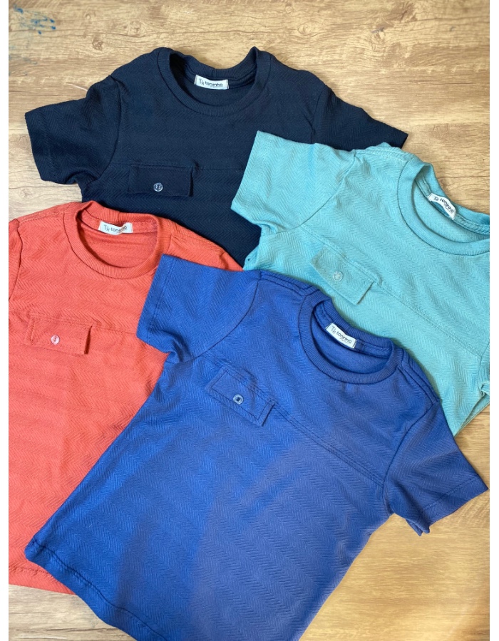 CAMISA BOTÃO EM MALHA TEXTURIZADA