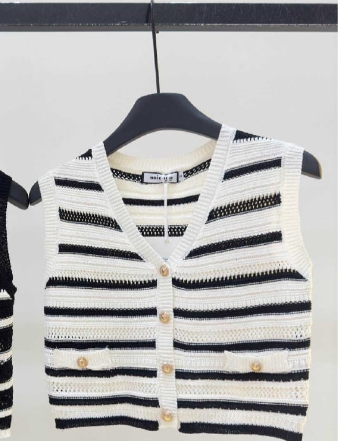 SEMI CROPPRED TRICO MODAL LISTRADA