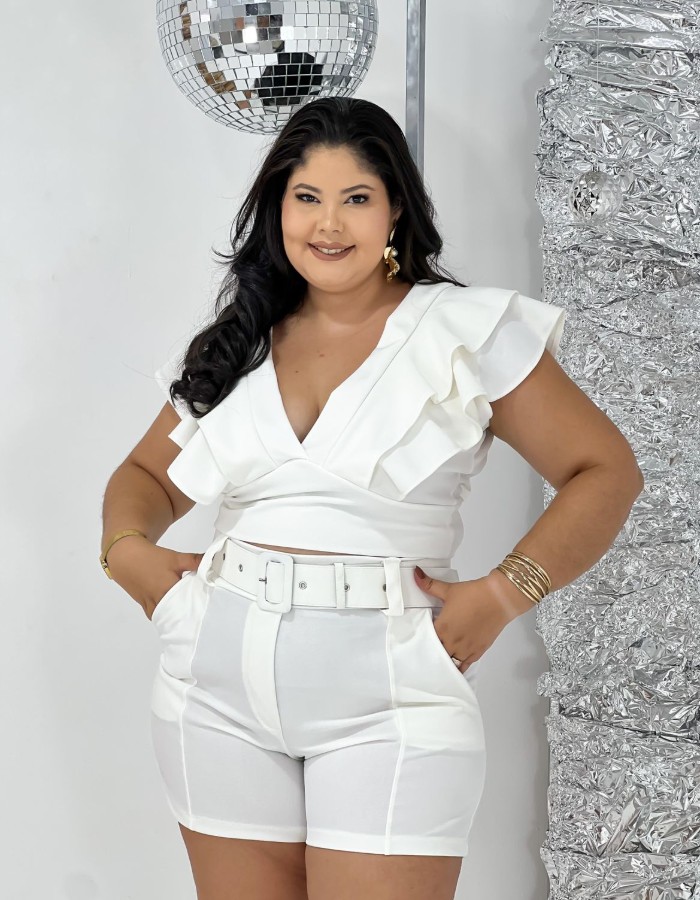 Conjunto 2 Babado e Short