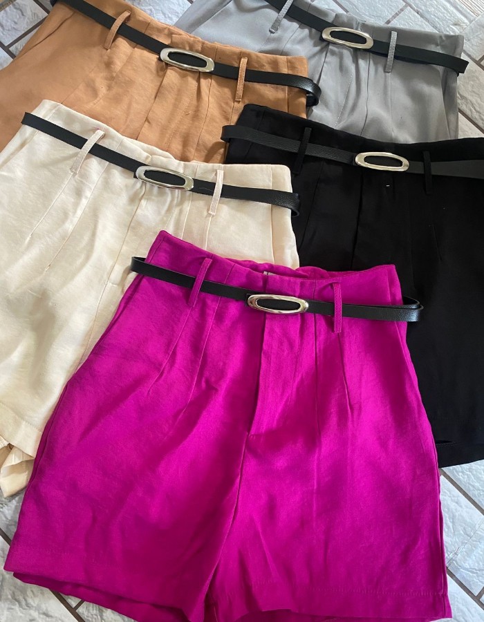 SHORT TECIDO MARANTE