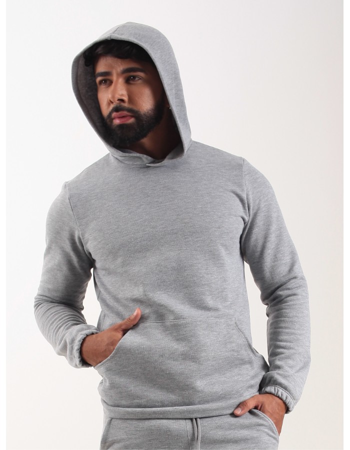 Casaco com Bolsos e Capuz