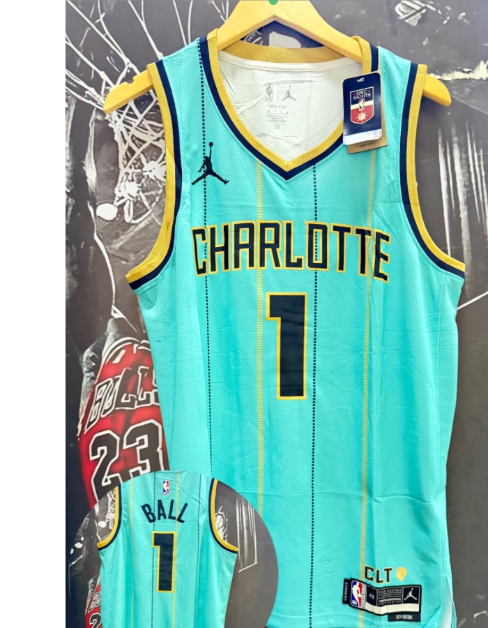 Camiseta basquete charlote azul 