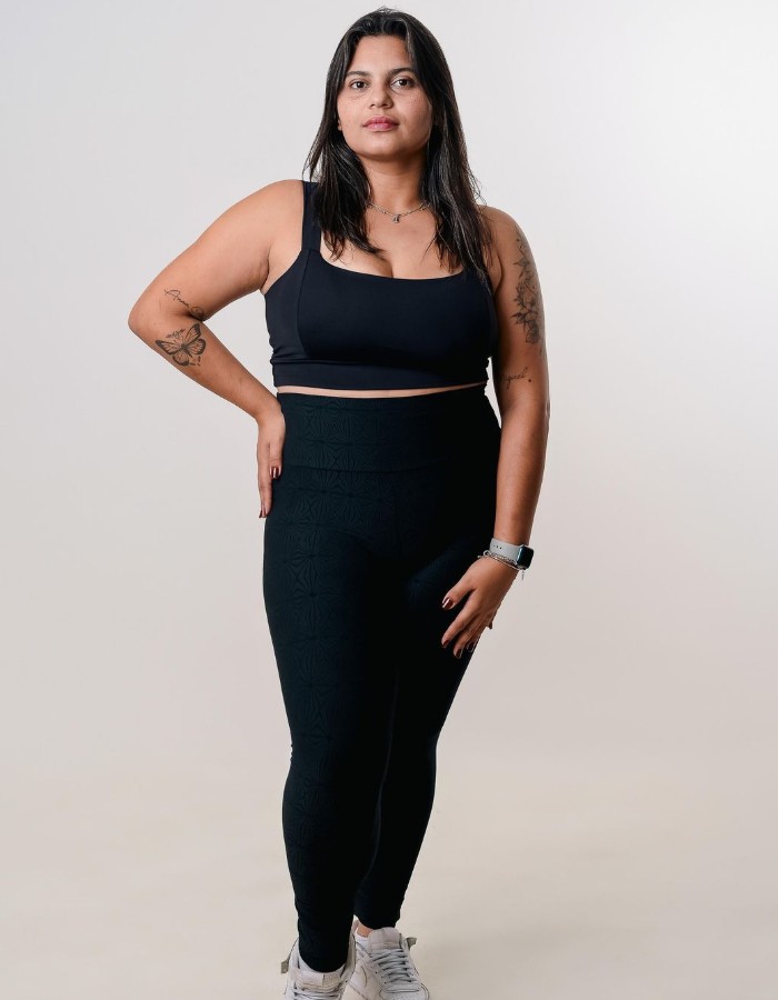 LEGGING JACQUARD ROSSET PLUS SIZE