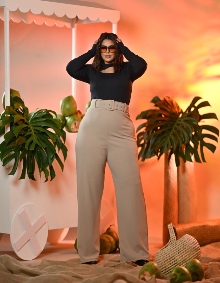 CALÇA PANTALONA C| CINTO ESSENTIAL 