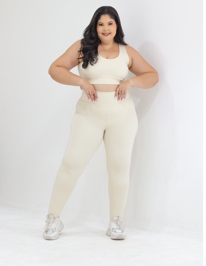 conjunto basico c / top duplo COM COSTURA PRESPONTADA