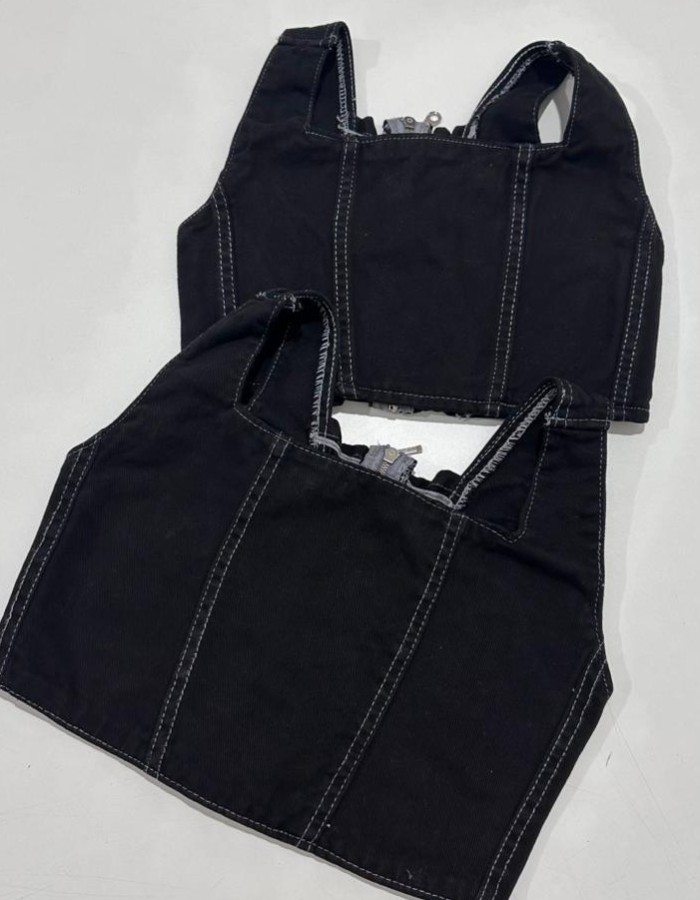 CROPPED ALÇA COSTURA BRANCA