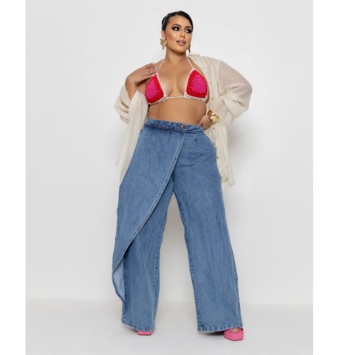 WID LEGG-SAIA ASSIMETRICA MARMORIZADA 100%