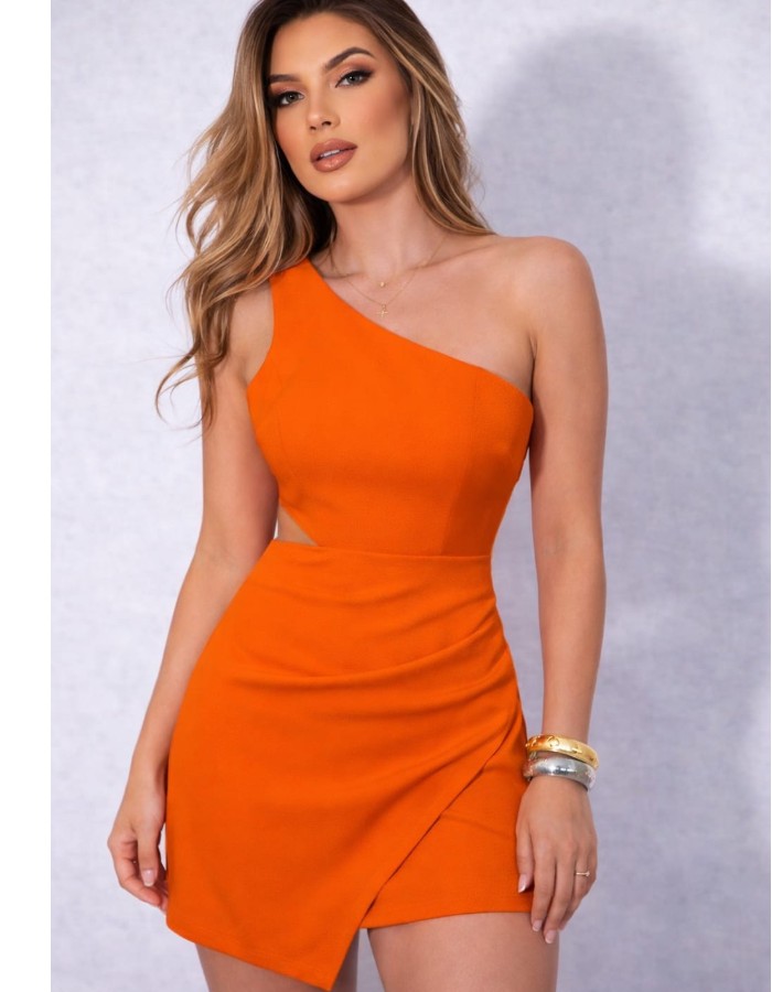 VESTIDO ALFAIATARIA DE UM OMBRO SÓ