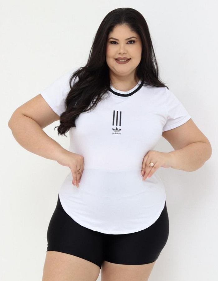 BABY LOOK ADIDAS DETALHE PLUS