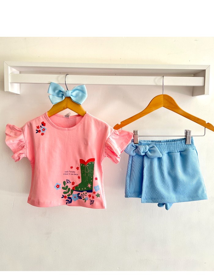 CONJUNTO COM SHORT SAIA