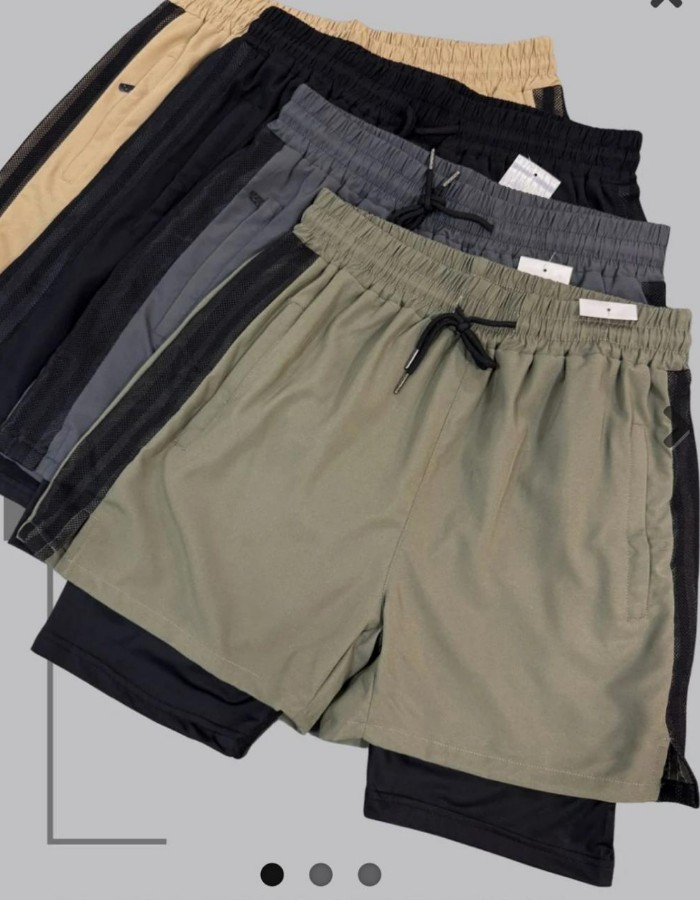 short tactel duplo masculino 780 importado