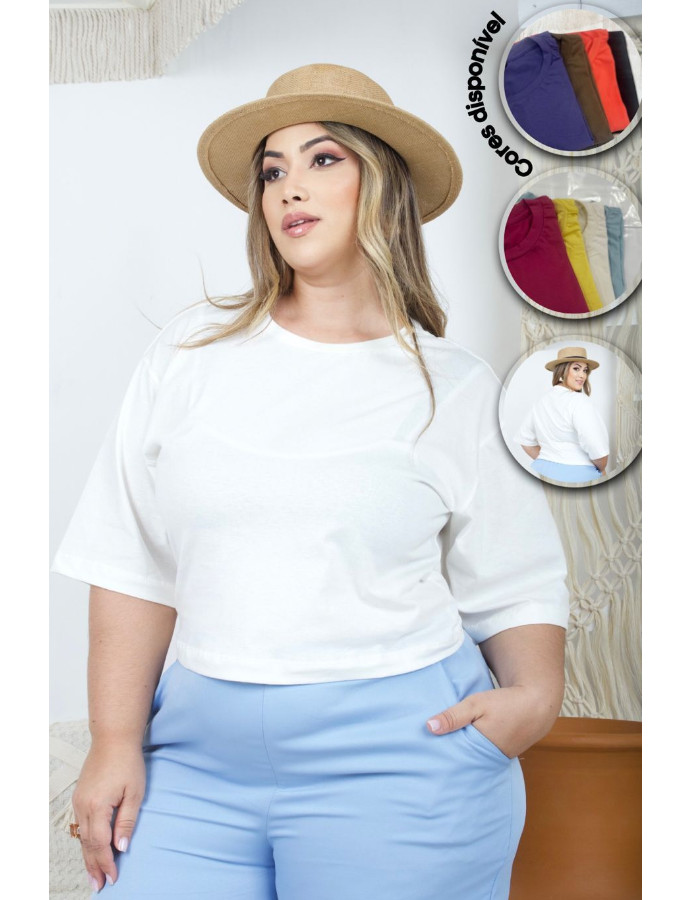 CROPPED PLUS OVER SIZE BÁSICO