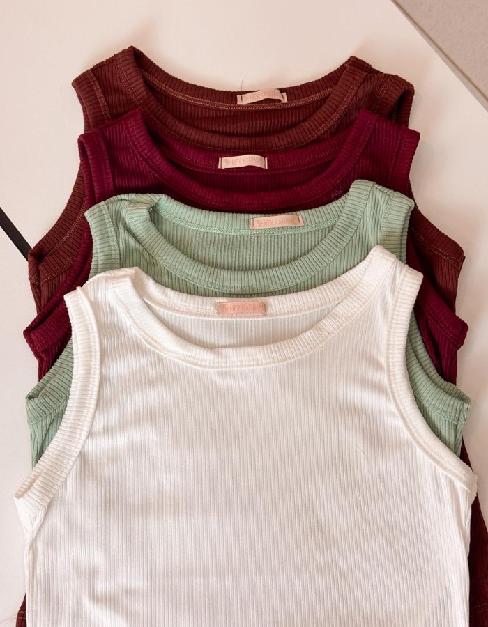 Blusa em canelado peach