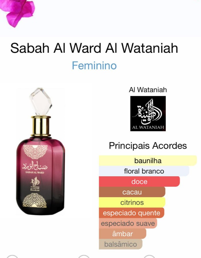 Sabah Al Ward Al Wataniah Edp 100 ml