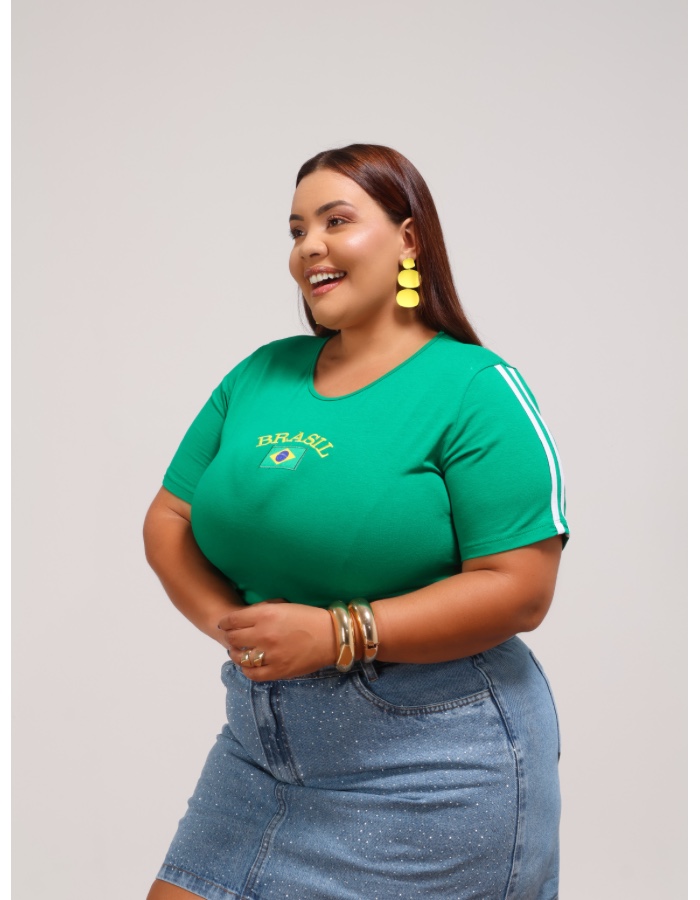 Básica Brasil Plus bordada 