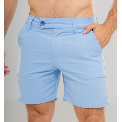 SHORT SARJA TECIDO TRABALHADO 2% ELASTANO 