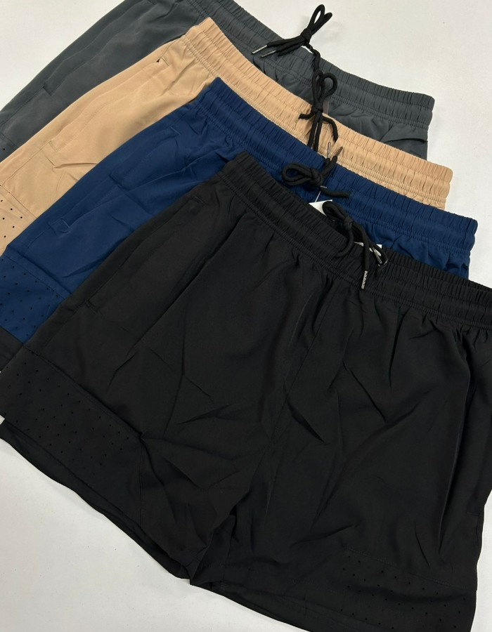 SHORT DUPLO MASCULINO IMPORTADO FURADINHO