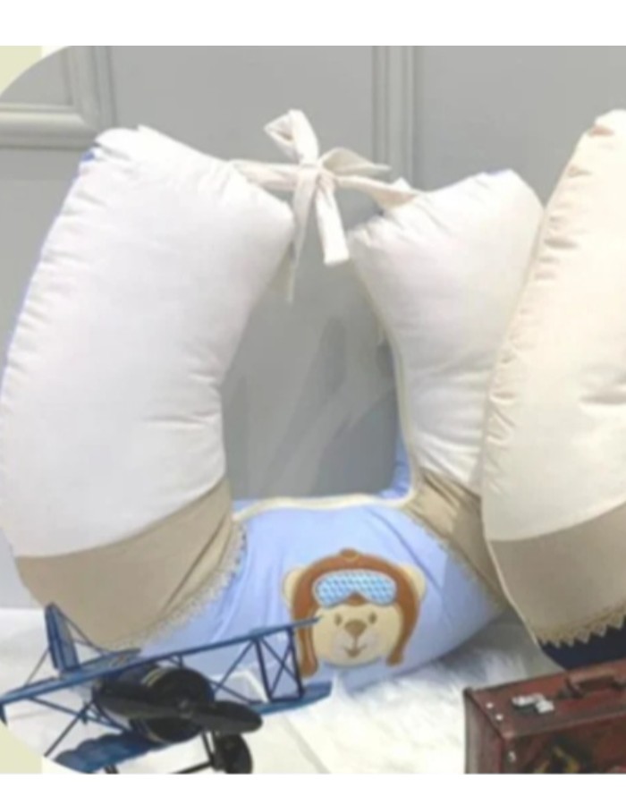 ALMOFADA PARA AMAMENTAÇÃO URSINHO AVIADOR