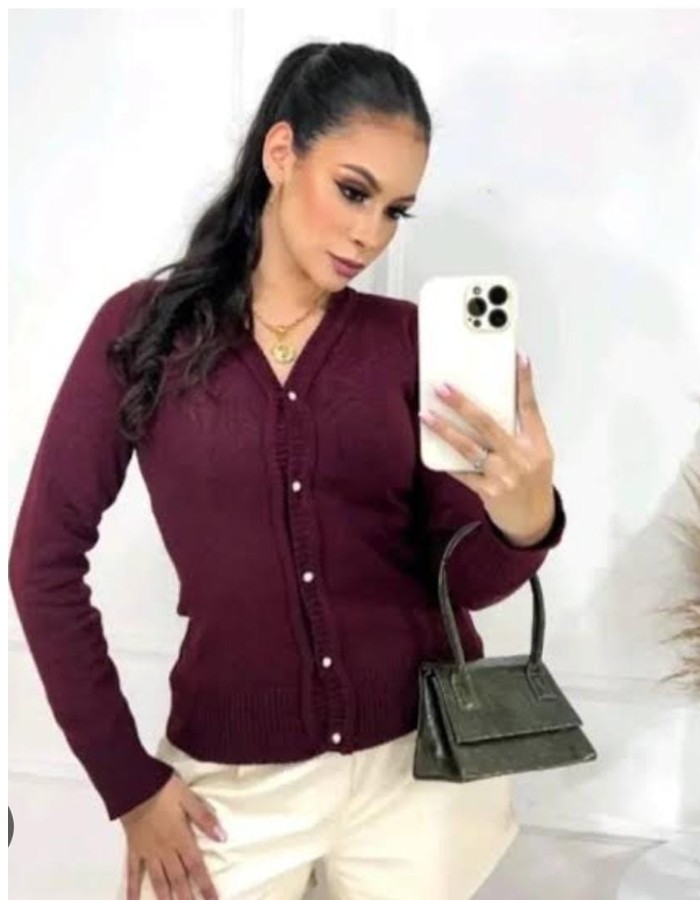 CASACO FEM. LISO LINHA R$ 25,00