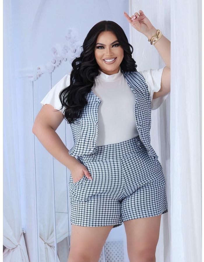 Colete botões coberto (PLUS)